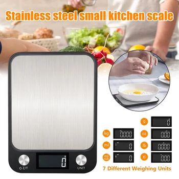 

Digital Food Kitchen Scale Weight Grams Ounces 5kg for Cooking Baking Coffee Shop UD88