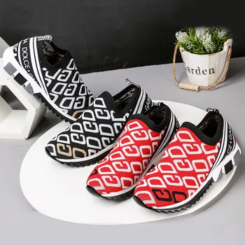 

CINESSD Mesh Shoes Women Sneakers 2020 Slip On Casual Shoes Woman Spring Breathable Platform Sneakers Ladies chaussures femme 43