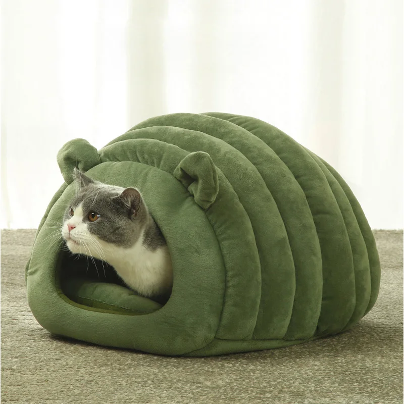 cheap New comfortable cat litter four seasons universal cat house cat house winter warm semi closed dog nest pet supplies