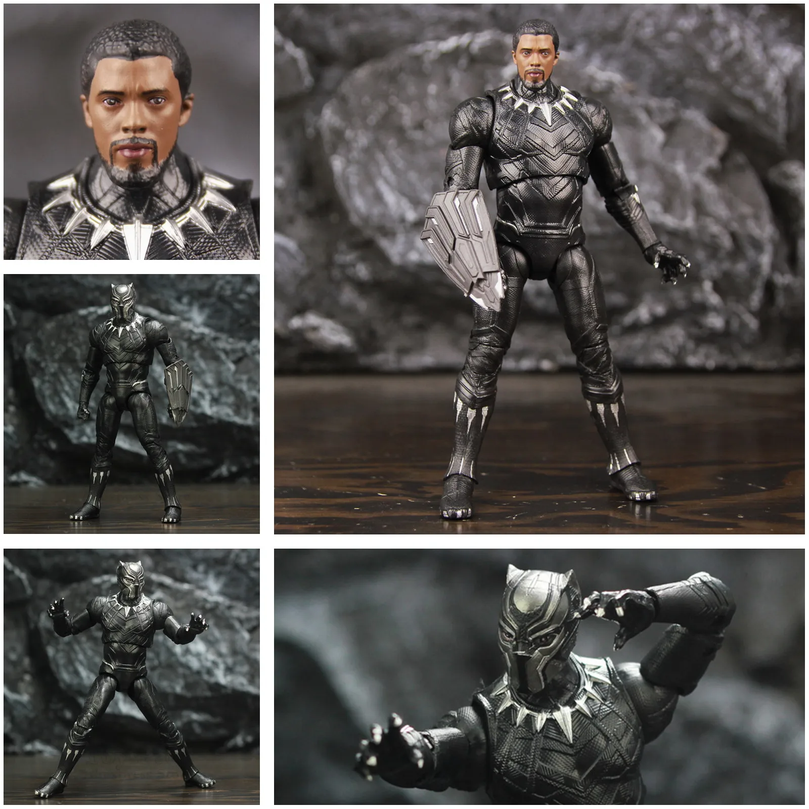 Экшн-фигурка Marvel Black Panther 7 дюймов легенды короля Ваканды Т 'халлы вибрания щит