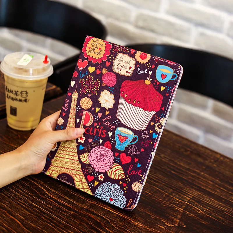 Подходит для ipad mini4 защитный чехол с рисунком из мультфильма mini5 кожаный подходит