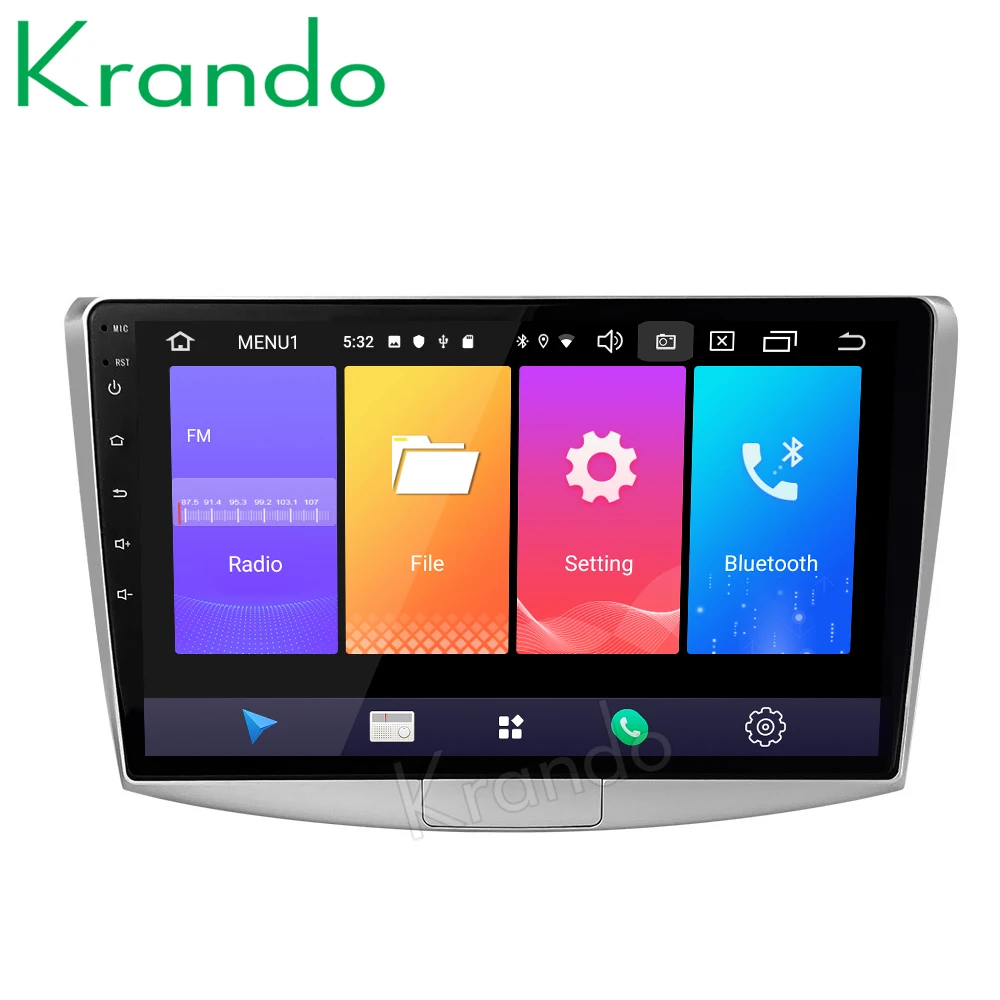 

Krando Android 9.0 10.1" IPS Big Screen Full touch car Navigation system for vw Passat 2012-2015 radio player gps