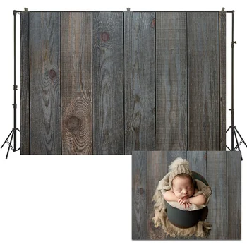 

HUAYI Photo Background Newborns Baby Child Photography Backdrops Studio Vintage Wood Planks Floordrop Photoshoot Backdrop US246