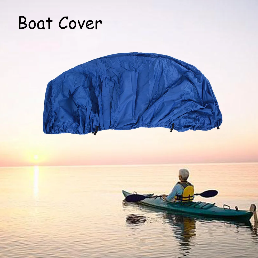 

11-22 Feet Speedboat Kayak Cover Surfing Boat Cover V-Hull Boat Cover Polyester Taffeta UV Water Resistant with Storage Bag