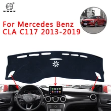 PNSL Car Dashboard Cover Dash Mat Dash Pad Carpet For Mercedes Benz CLA C117 2013~ Sun protection anti- slip anti- uv