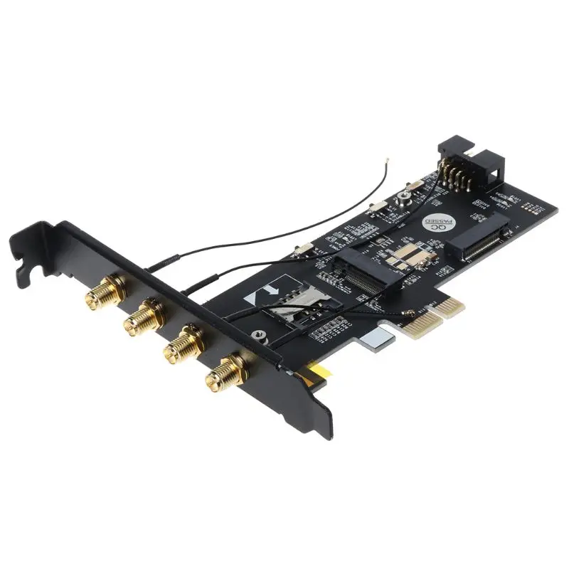 NGFF M.2 ключ A к PCI-e X1 адаптер для Wi-Fi bluetooth-адаптер PCIe X1 Adpater Wi-Fi карта PCI-e переходник-преобразователь