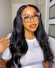 Tinashe-Peluca de cabello humano ondulado con encaje Frontal, peluca de cabello humano brasileño con cierre de 4x4 6x6, densidad del 250, 28 y 30 pulgadas