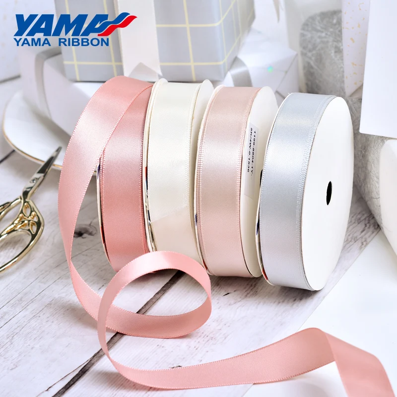 YAMA Red Ribbon Cakes Suppliers Double Face Satin Ribbon Red