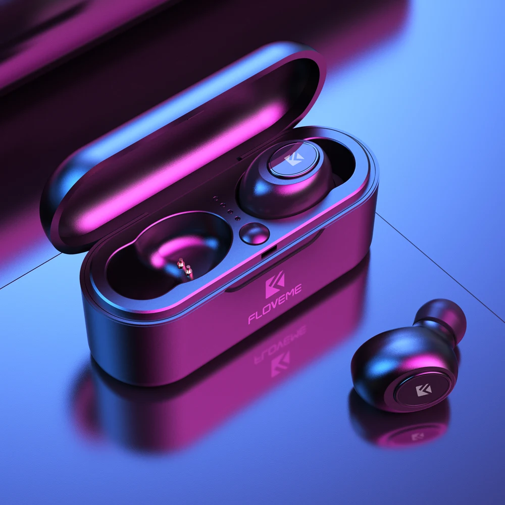 TWS Bluetooth наушники с микрофоном беспроводные Bluetooth Hifi наушники с шумоподавлением гарнитуры с зарядным устройством