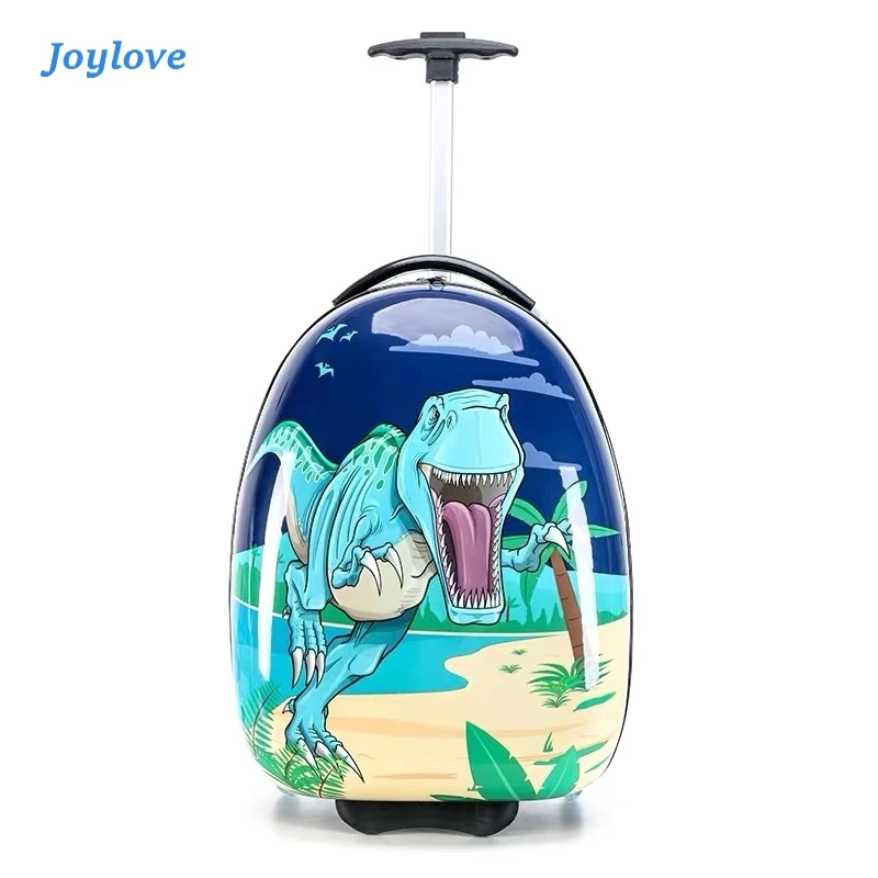 Новинка Детский чемодан на колесиках Joylove с мультяшными животными чехол для