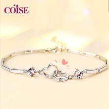S925 Серебряный браслет с изображением сердца