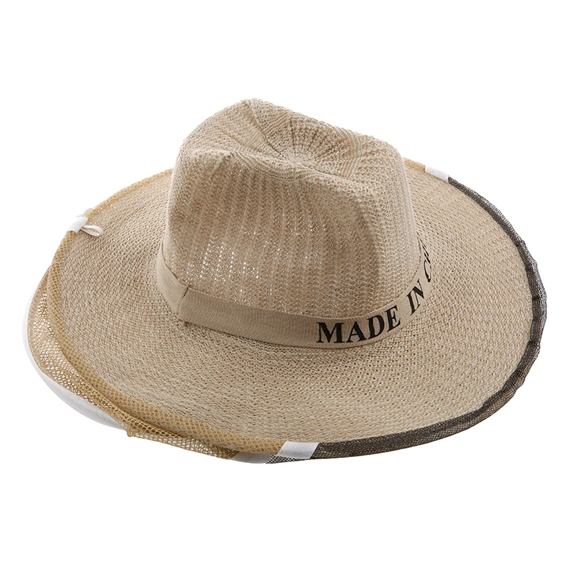 Новая ковбойская шляпа для пчеловодства Москитная пчелиная сетка для защиты лица