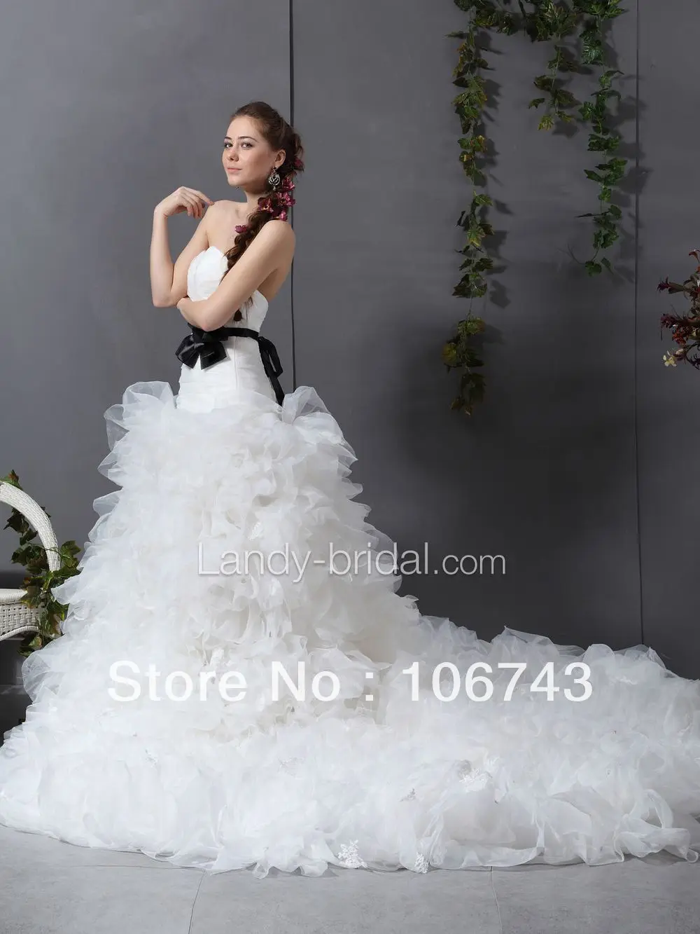 

free shipping 2016 new design Luxury Trumpet custom size/color Wedding Dresses Chapel Train Bridal Gown White/Ivory NEW TOP Rate