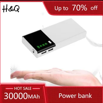 30000 2600mahのパワーバンク急速充電デュアルusb powerbank外部バッテリーledディスプレイ充電器すべてのスマートフォン送料無料