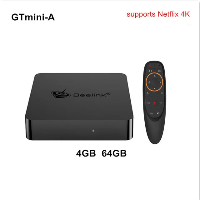 Beelink GTmini A Android 8,1 Smart tv Box 4K HD 1000M S905X2 телеприставка 2,4G& 5G двойная Wifi коробка Netflix Google Play медиаплеер - Цвет: GTmini A 4GB 64GB