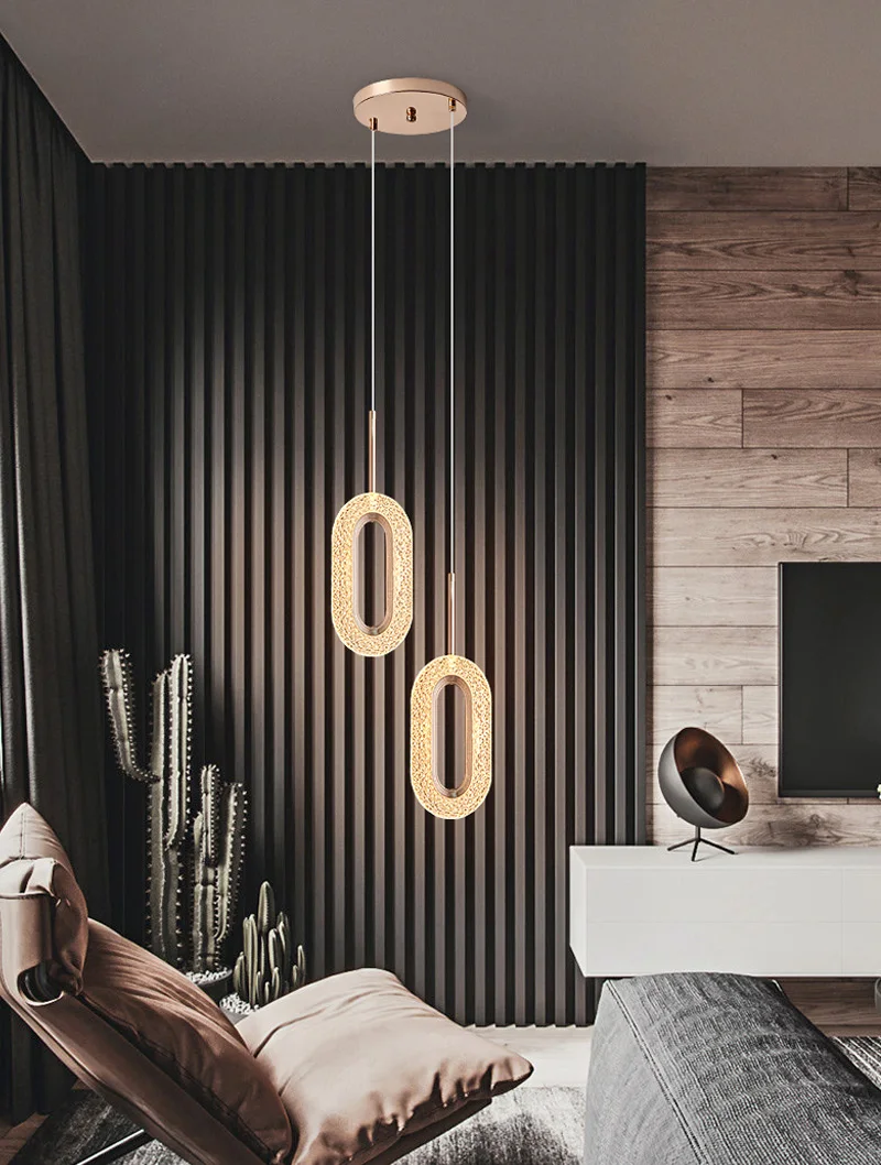 He153e81877c645bb9e4d025ba6c04c0eF Nordic Pendant Light Indoor Lighting Living Room Decoration For Home Stairs Apartment LED Loft Hanging Lamp pendente iluminação