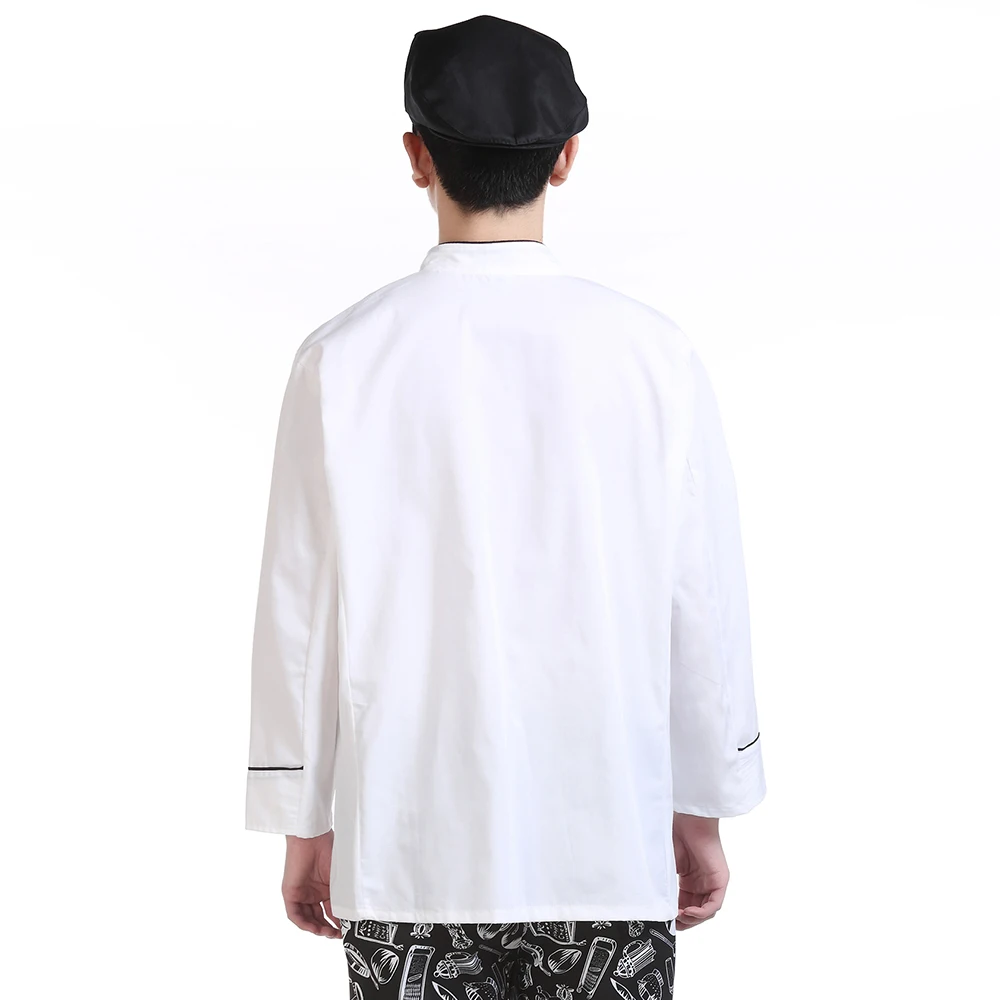 Long sleeved Chef shirt Sushi Chef coat Food service Waitress buffet restaurant kitchen work jackets new wholesale Women and men