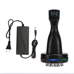 Electric Far Infrared Meridian Massage Brush Vibration Heating Scraping Machine Acupressure Microcurrent Body Massager 100-240V