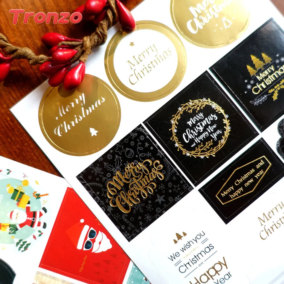 

Tronzo 2pcs Christmas Sticker Decoration Christmas Small Gift Notebook Envelope Bouquet Sticker Label Christmas DIY Decoration
