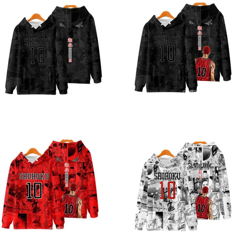 

Anime SLAM DUNK Cosplay Hoodie Women Men Harajuku Sweatshirt Shohoku High School Sakuragi Hanamichi Pullover Hooded Jacket Coats