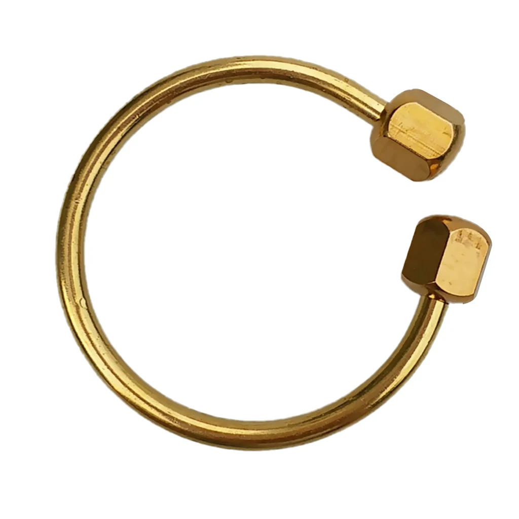 Small Compact Durable Solid Brass Scuba Diving Snorkeling Keychain Keyring Key Ring Key Holder Accessories