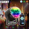 ESHINY MINI 3W Crystal Magic Ball RGB LED Stage Effect Light Rotating Full Color DJ Dace Party Room Disco Bulb Lamp R5 ► Photo 1/6