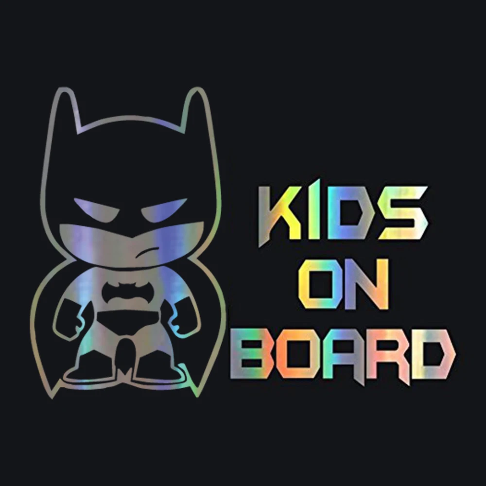 Sticker Kids Baby On Board Funny Car Decal Reflective Laser