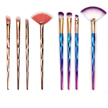 

1pc Fan-Shaped Makeup Brush Eyebrow Brush Eye Shadow Brush Single Makeup Brush Colorful Series Makeup Brush Set Cosmetic Tools