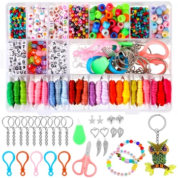 

Jewelry Making Kit Beads For Bracelets Necklace DIY Bracelets Bead Craft Kit Set Glass Pony Seed Alphabet DIY Art and Craft