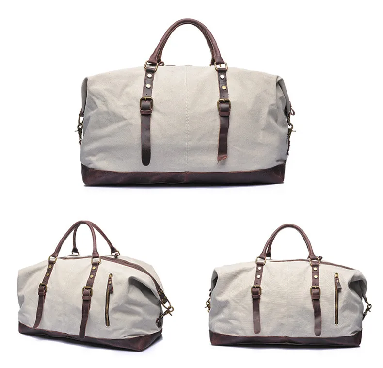 Oversize Canvas Overnight Duffel Bag