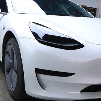 

For Tesla Model 2016-2019 Headlight Film Exterior Accessories Wrap 1 Pair