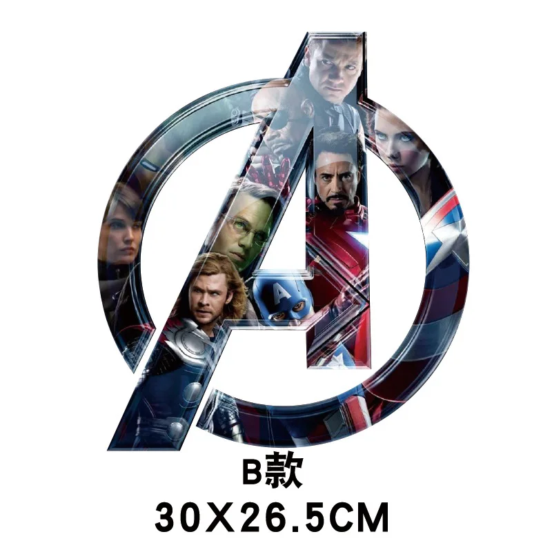 Наклейки Marvel водонепроницаемые для мотоцикла холодильник ноутбук мото скейтборд багаж гитара мебель наклейка "Мстители" - Цвет: 6