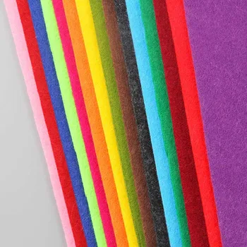 

4Pcs/set 40*50cm Diy Handmade NonWoven Felt Fabric Polyester Fabric Needlework Needle Sewing Felt Cloth Craft Toys Dolls Cloth