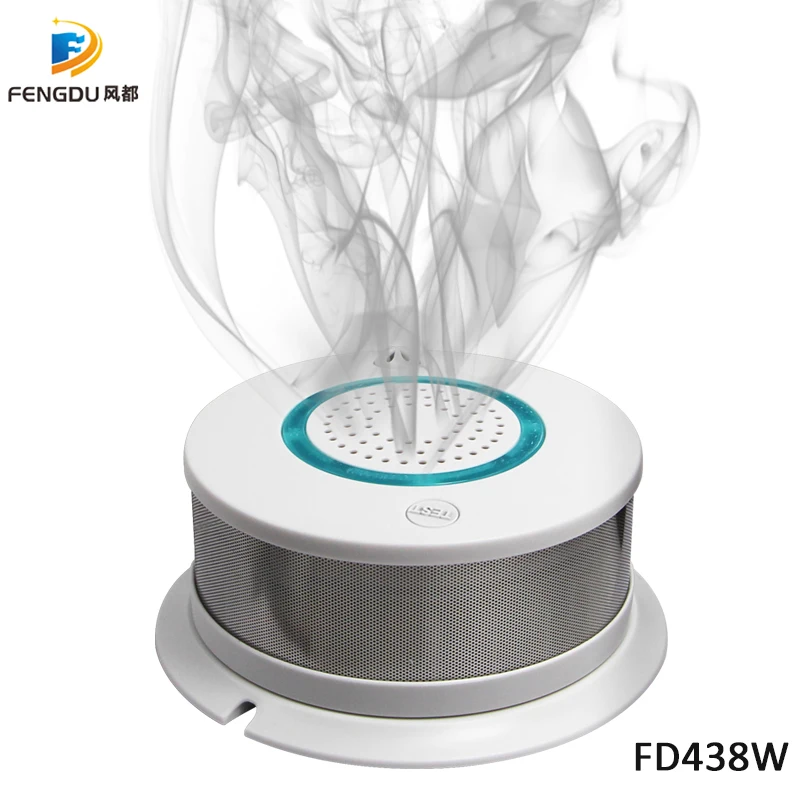 WiFi Smoke+Heat Detector Independent Alarm Wireless Fire Protection Smoke Sensor Home Security Fire Equipment Smart APP Control