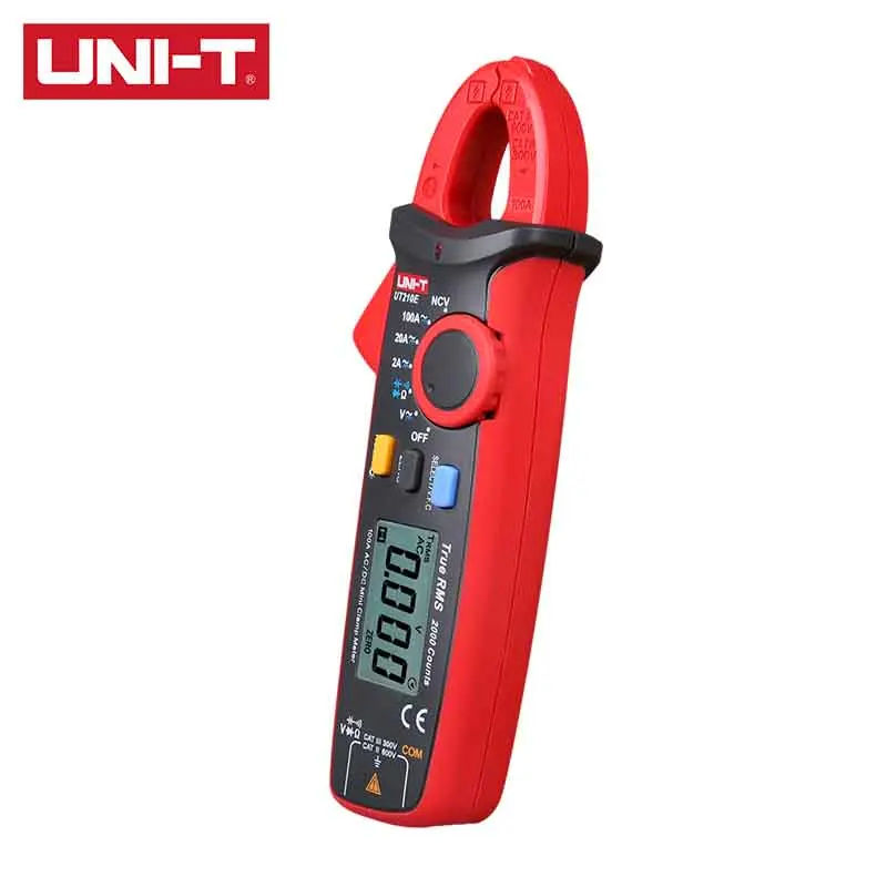 Цифровой зажим UNI T UT210E AC/DC True RMS NCV VFC Автоматический диапазон 2 3 раза в секунду