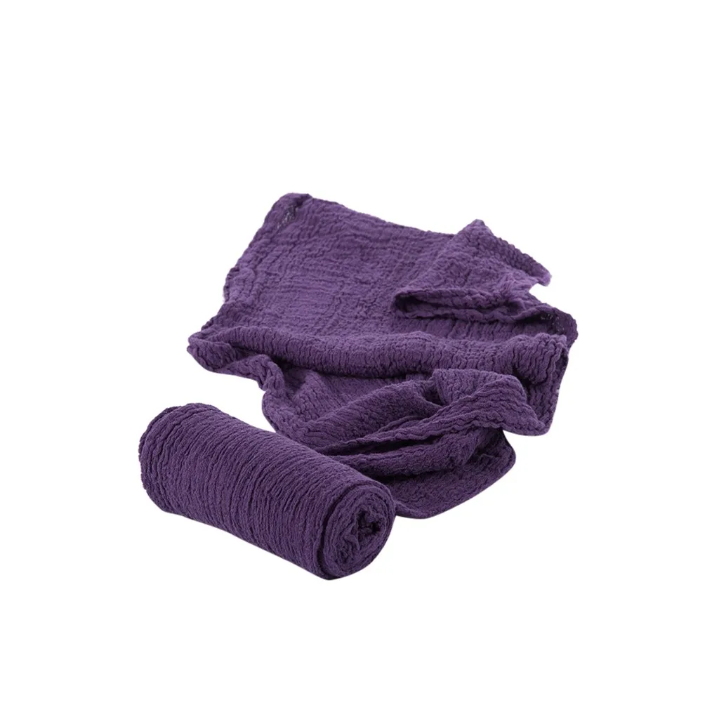 Dark Purple Пеленки для новорожденных мальчиков и девочек; одеяло для фотосъемки; накидка для пеленания; Мягкая шерстяная ткань - Цвет: Dark Purple