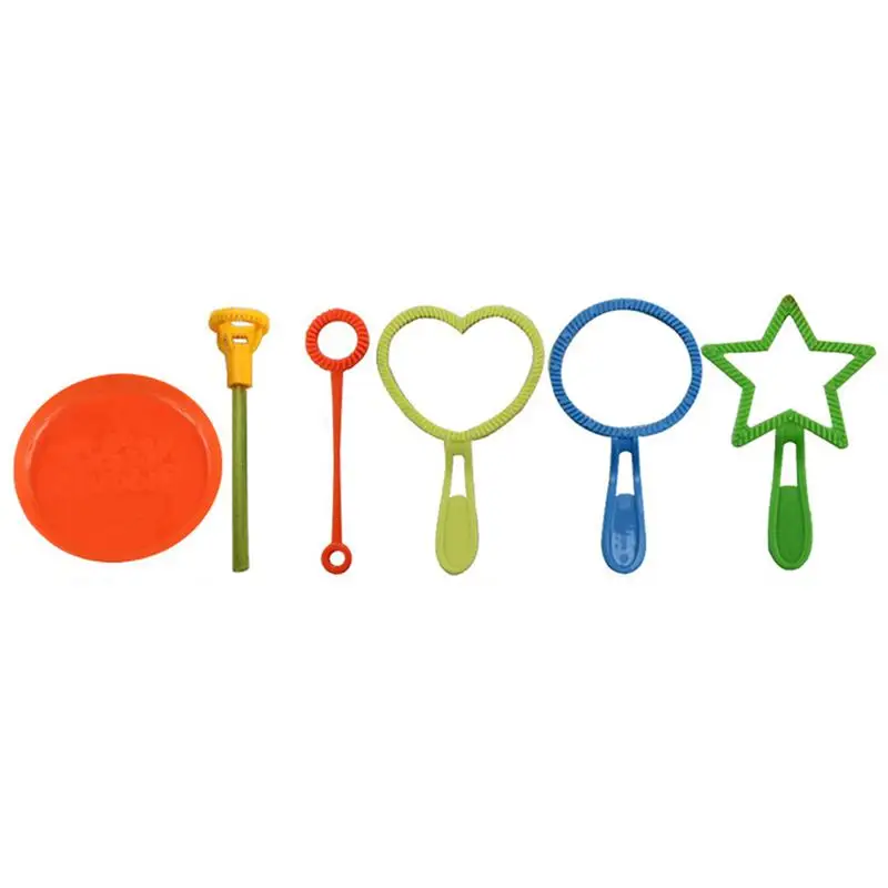 15pcs Children Outdoor Blowing Bubble Blower Creative Large Bubble Ring Toys Bubble Sets Bubble Maker Toys for Kids Random Color