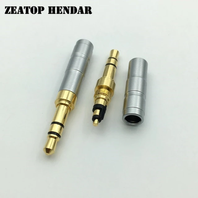 2.5mm Color Earphone Plug Audio Jack 2.5 Mono Copper Headphone Plug Gold  Solder Wire Connector For HD700 HE400i HE1000 Headset - AliExpress
