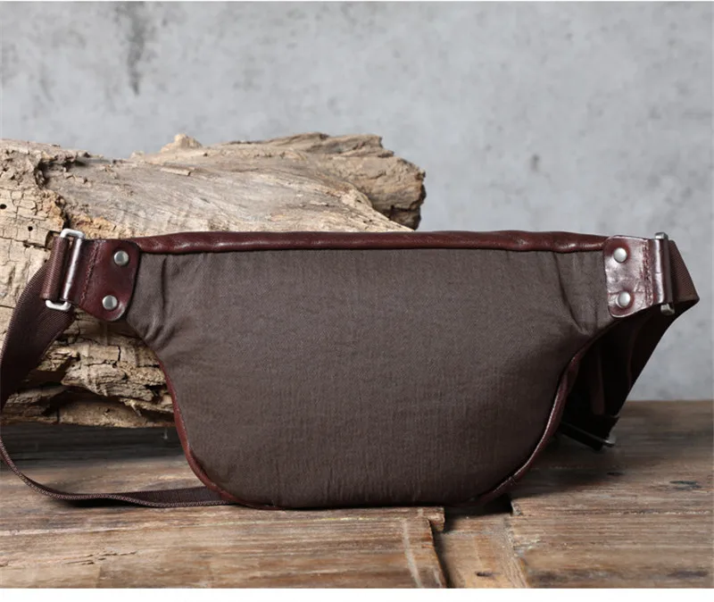 Woosir Genuine Cowhide Leather Sling Bag