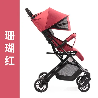 A3 Baby stroller ultra light folding portable simple child high landscape can sit reclining baby child umbrella car on the plane - Цвет: A3