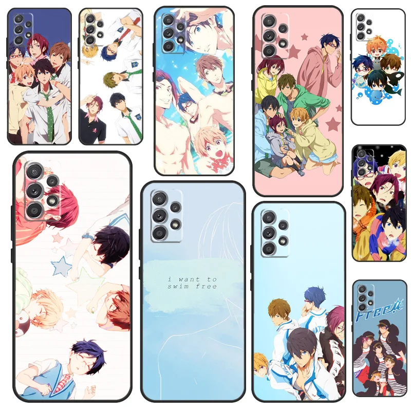 Бесплатный чехол для плавательного клуба Iwatobi Samsung A52 A72 A22 A32 A12 A21S A02S A03S A20S A50 A70 A31 A51