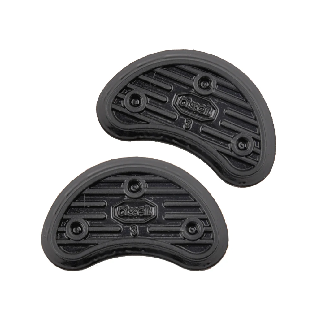 3 Pairs Rubber Shoes Soles Heel & Toe Plates Savers For DIY Shoe Repair 2-3.1mm