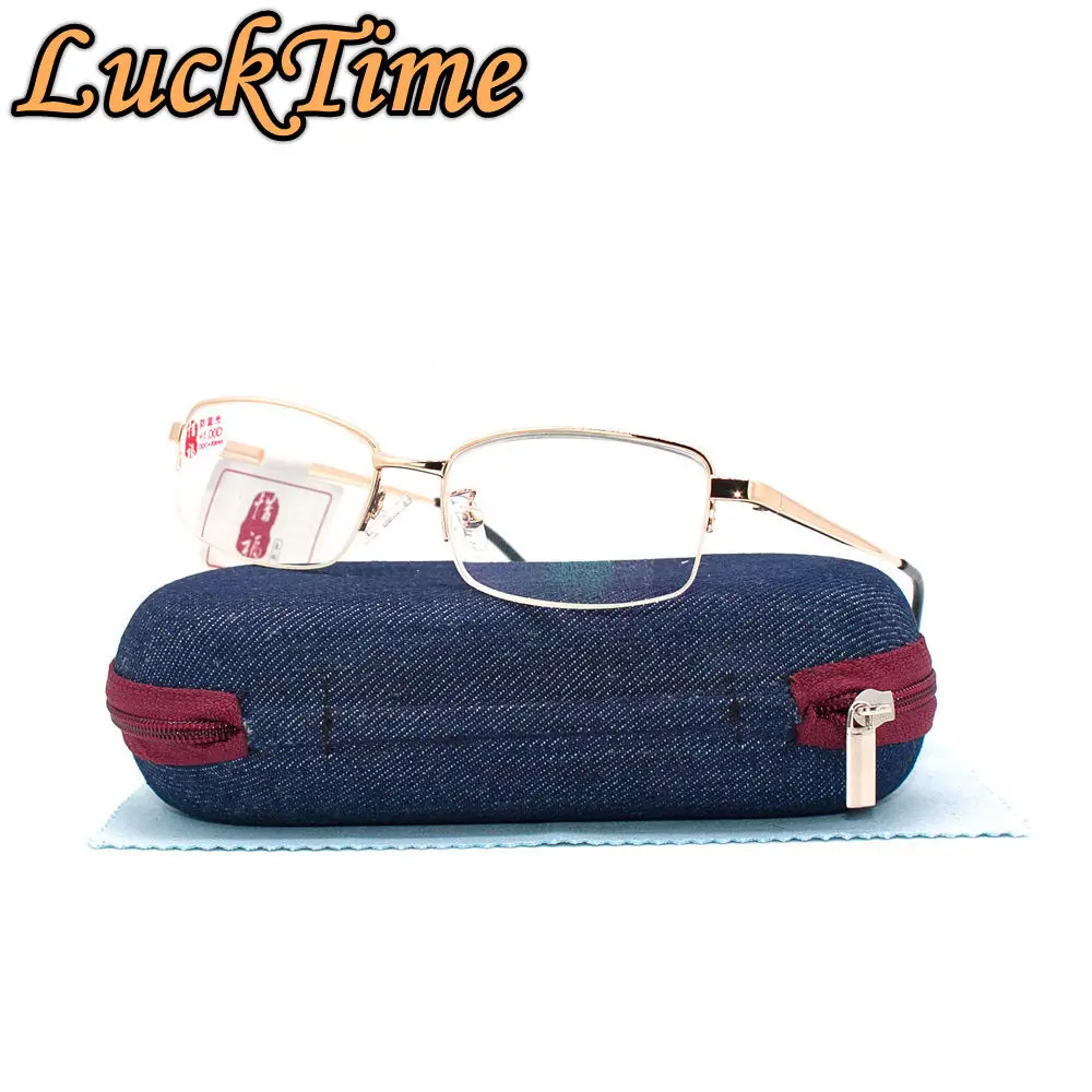 LuckTime Модные сплав Blu Ray очки для чтения мужчин и женщин унисекс лупа + 1 0 5 2 3 4