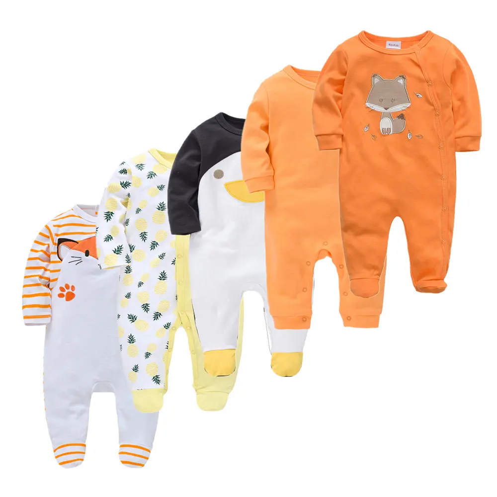 Baby Pyjamas 5pcs Girl Boy Pijamas Bebe Fille Cotton Breathable Soft ropa bebe Newborn Sleepers Baby Pjiamas