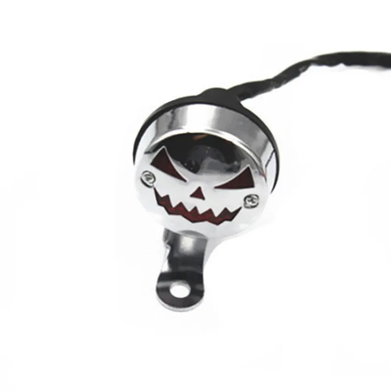 Светодиодный задний красный тормозной Стоп сигнал Skull фонарь для мотоцикла Harley