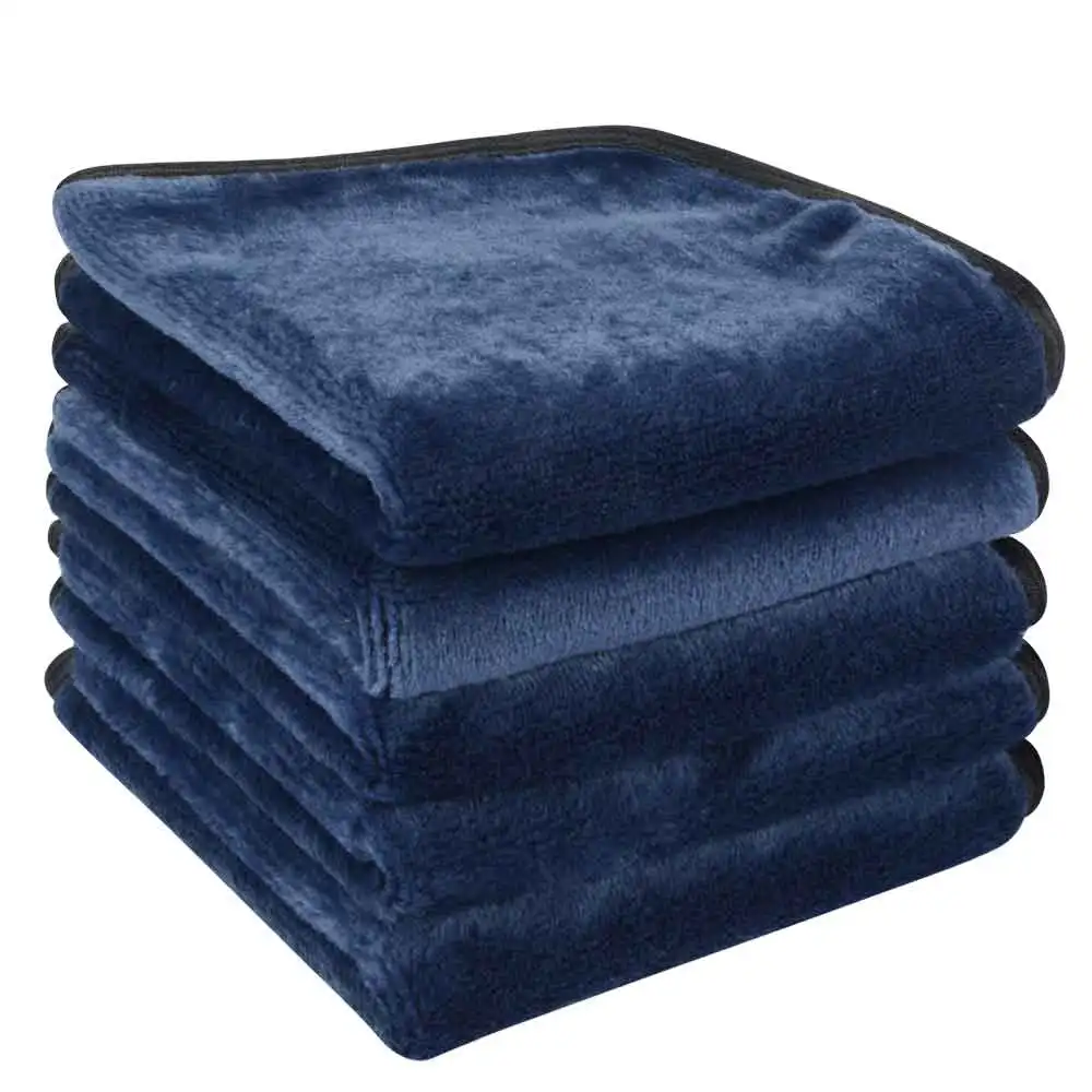 navy blue SUNLAND Makeup Remover Cloth Reusable Facial Cleansing Towel Microfiber Face Cloths Chemical-free Washcloth 10inX10in 6 Pack - Цвет: navy blue