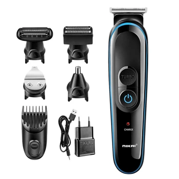 

Nikai 100-240V 5 In 1 Electric Shaver Hair Trimmer Hair Clipper Shaving Machine Cutting Nose Beard Trimmer Men Razor Eu Plug