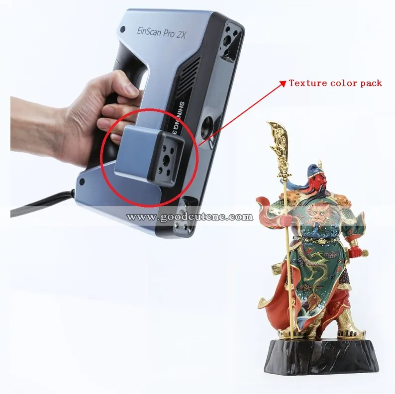 Einscan 텍스처 팩 컬러 스캔, Einscan Pro2X 플러스 3D 스캐너용