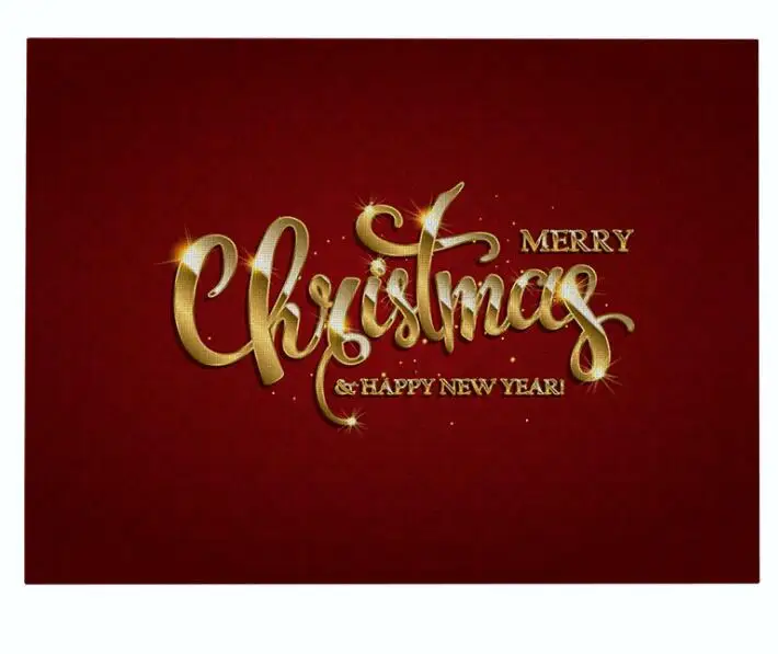 Merry Рождественская елка настольное коврики под посуду на стол Кухня инструмент Салфетки сервировочные каботажное судно Кофе Чай вечерние украшения прямоугольной формы - Цвет: color17