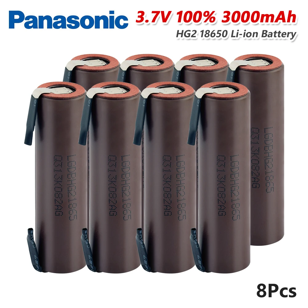 Литий ионная аккумуляторная батарея Panasonic 1/2/4/6/8/10x3 7 в 18650 3000 мАч 3 HG2 2